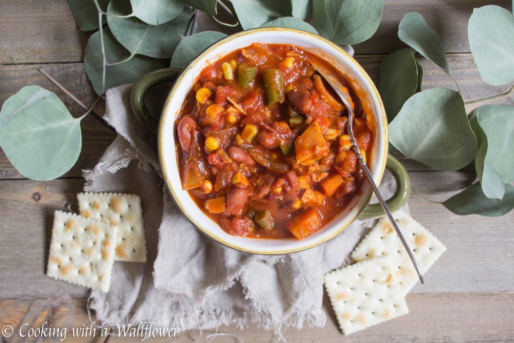 Leftover Turkey Vegetable Chili | Cooking with a Wallflower