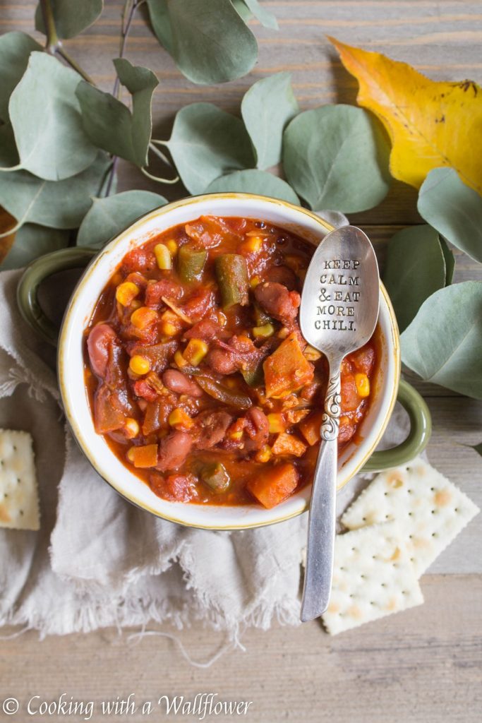 Leftover Turkey Vegetable Chili | Cooking with a Wallflower