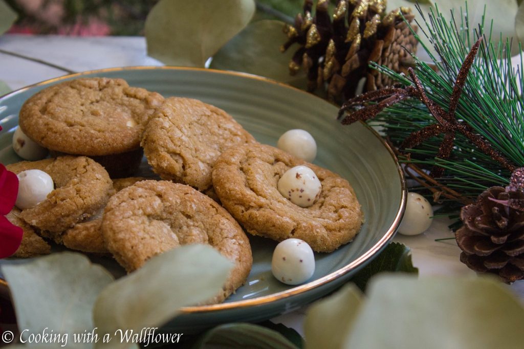 Candy Cane Caramel Stuffed Cookie Butter Cookies | Cooking with a Wallflower