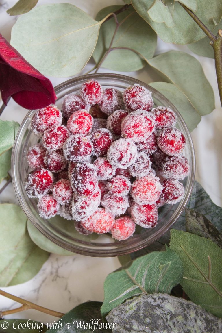 Sparkling Sugar Coated Cranberries Cooking with a Wallflower