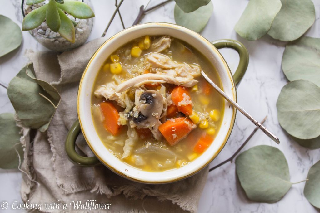 Chicken Vegetable Quinoa Soup | Cooking with a Wallflower