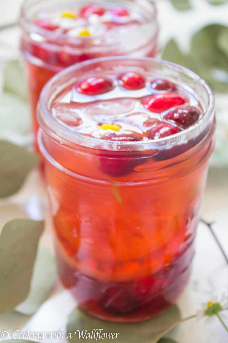 Cranberry Hibiscus Iced Tea Cooking with a Wallflower