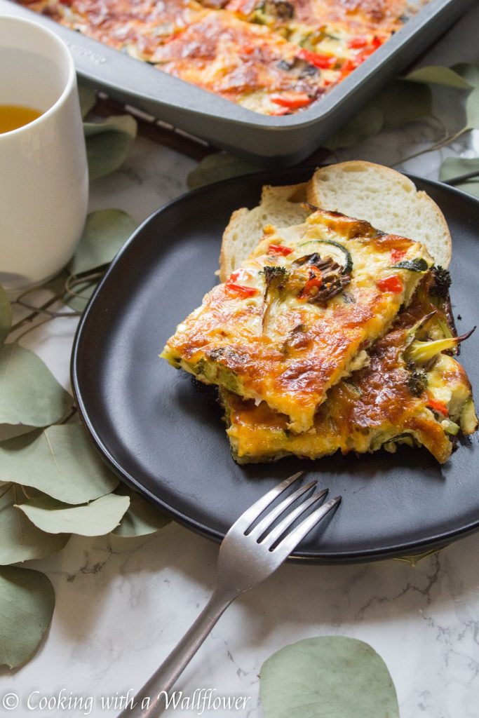 Roasted Vegetable, Bacon, and Egg Breakfast Casserole | Cooking with a Wallflower