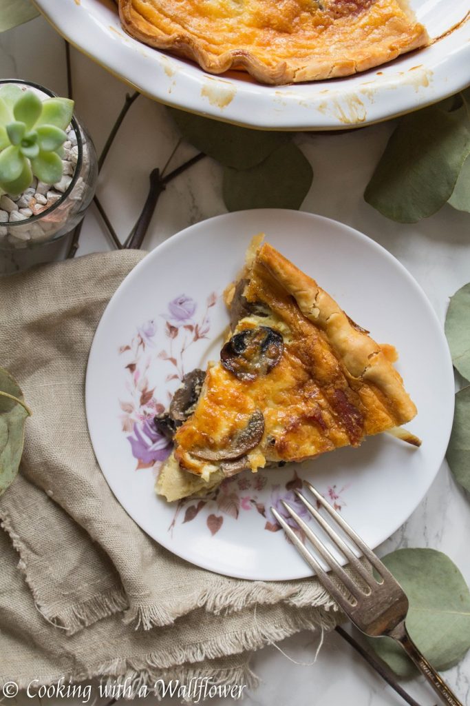 Bacon Mushroom Quiche | Cooking with a Wallflower