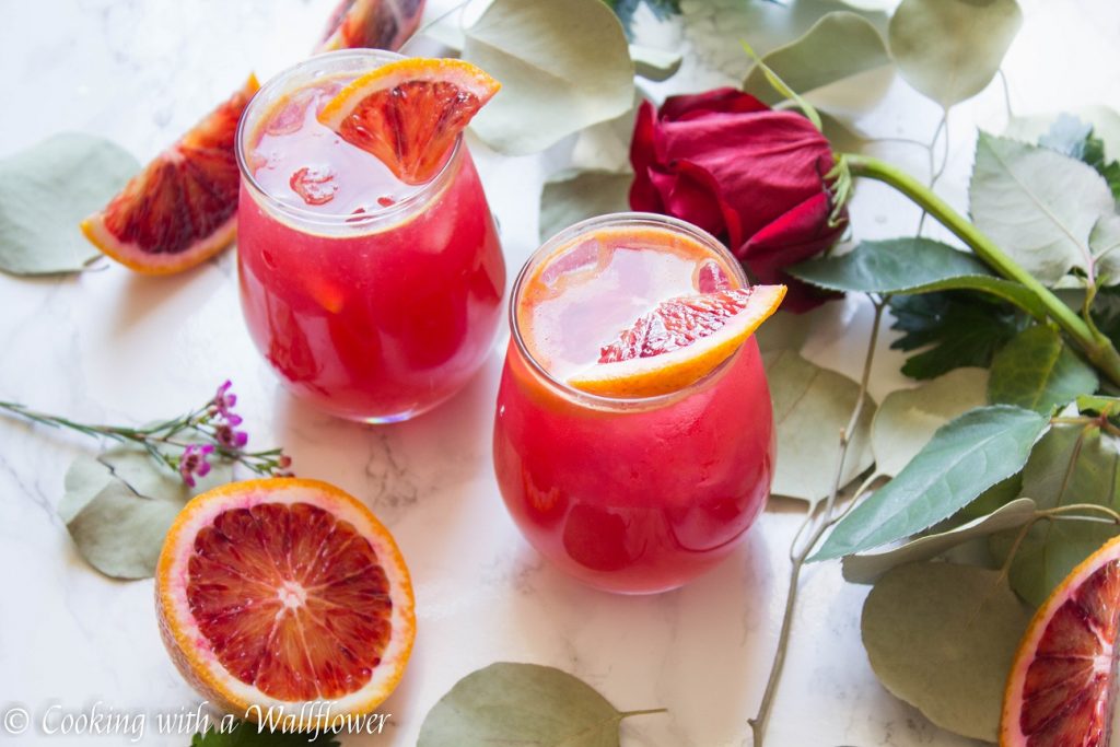 Blood Orange Vodka Soda | Cooking with a Wallflower