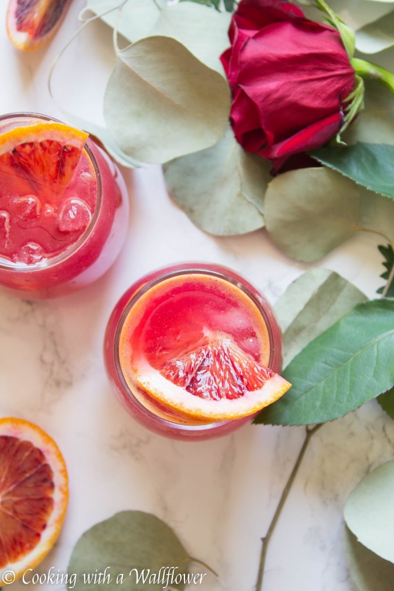 Blood Orange Vodka Soda Cooking with a Wallflower