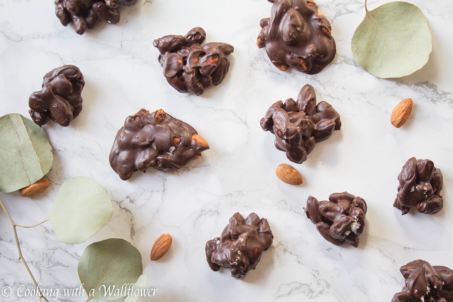 Chocolate Covered Almond Clusters  | Cooking with a Wallflower
