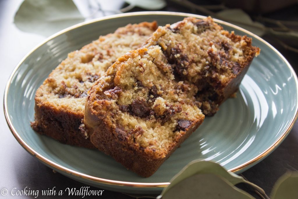 Cinnamon Swirled Chocolate Chip Bread | Cooking with a Wallflower