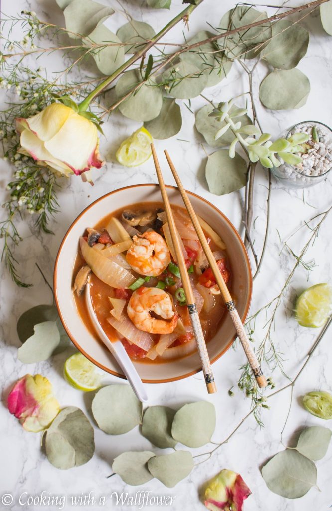 Thai Shrimp Tom Yum Ramen | Cooking with a Wallflower