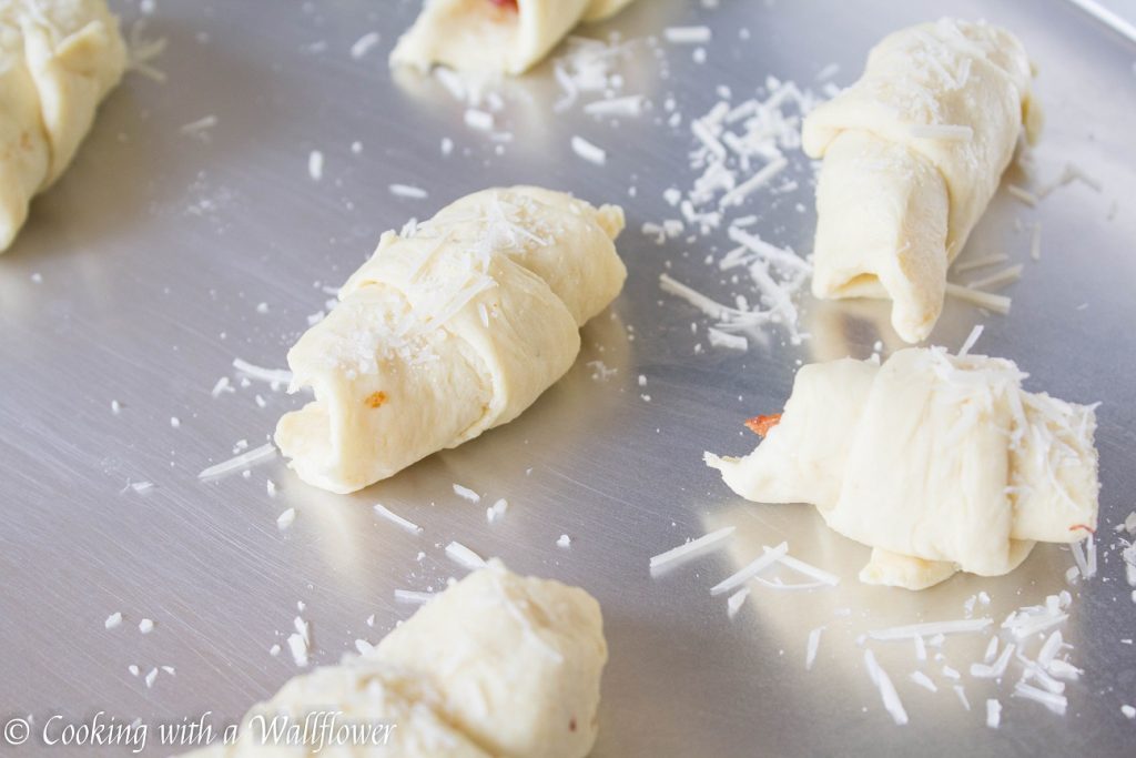 Parmesan Bacon Stuffed Crescent Rolls | Cooking with a Wallflower