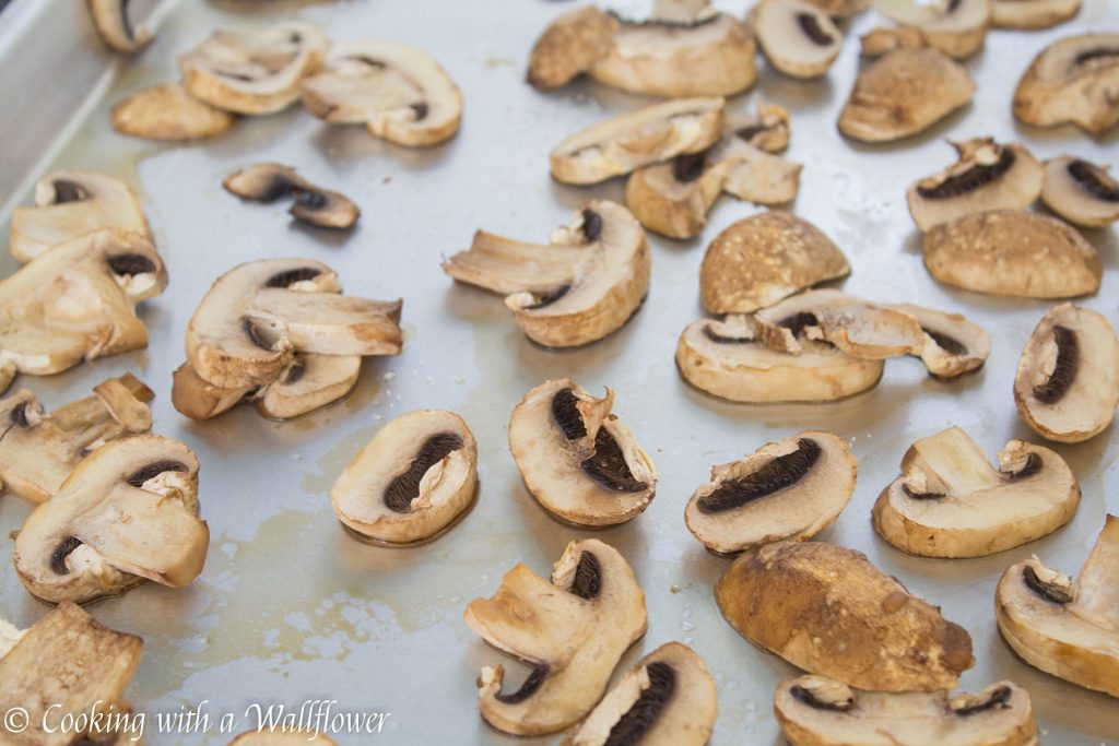 Roasted Mushroom Shrimp Linguine Carbonara | Cooking with a Wallflower