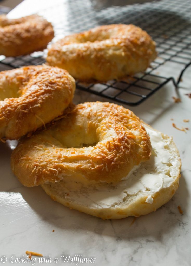 Homemade Parmesan Bagels | Cooking with a Wallflower