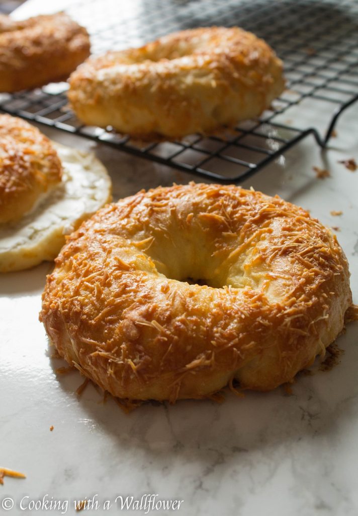 Homemade Parmesan Bagels | Cooking with a Wallflower