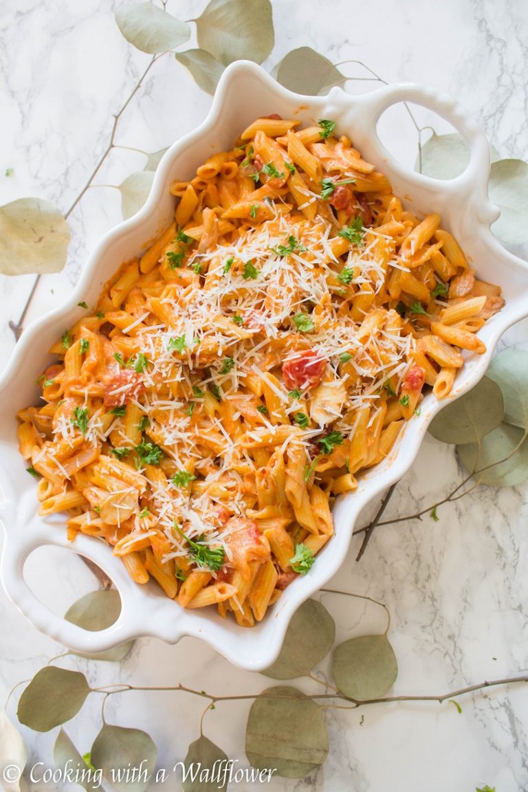 Mushroom Pasta Alla Vodka Cooking with a Wallflower
