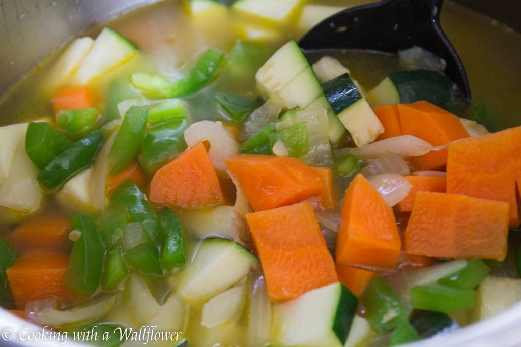 Creamy Corn Vegetable Soup | Cooking with a Wallflower