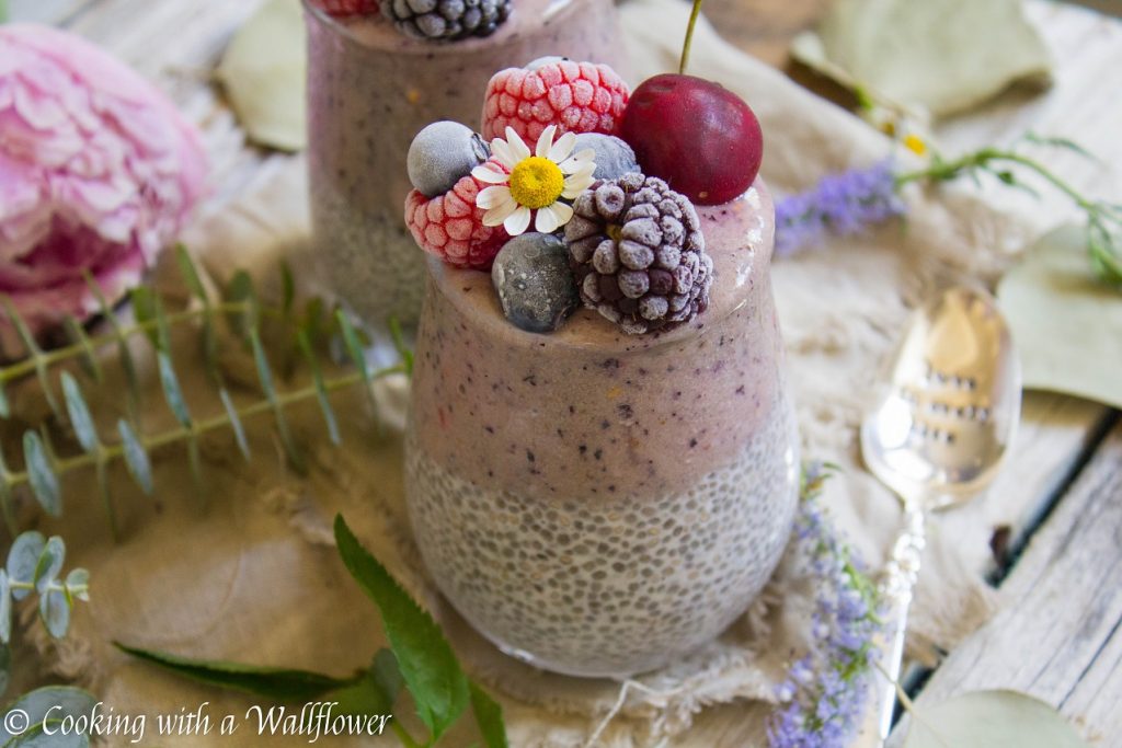 Braspberry Layered Chia Pudding | Cooking with a Wallflower