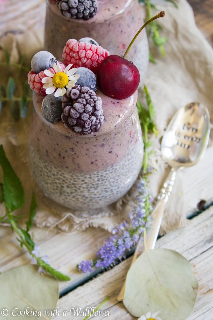 Braspberry Layered Chia Pudding | Cooking with a Wallflower