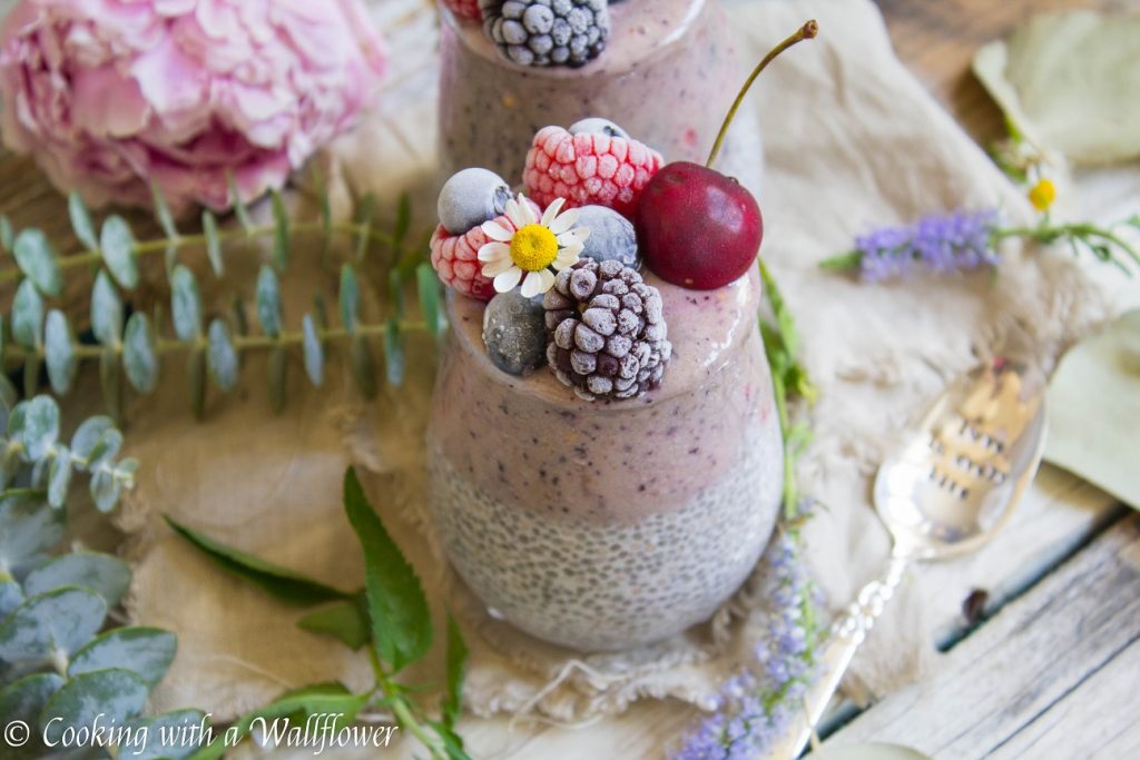 Braspberry Layered Chia Pudding | Cooking with a Wallflower