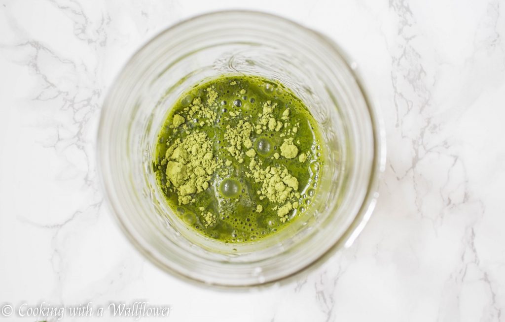 Sparkling Matcha Mint Lemonade  | Cooking with a Wallflower
