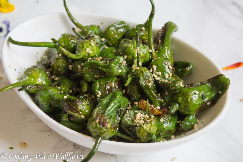 Furikake Seasoned Padron Peppers | Cooking with a Wallflower