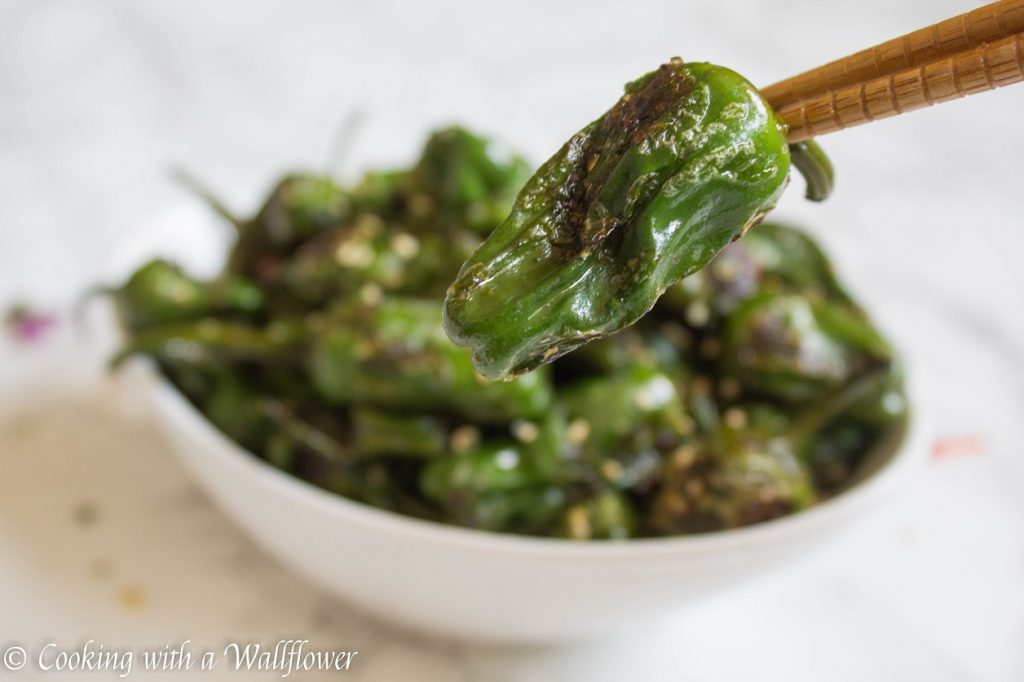 Furikake Seasoned Padron Peppers | Cooking with a Wallflower