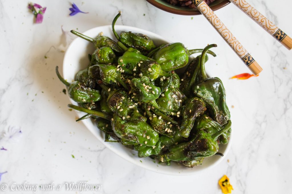 Furikake Seasoned Padron Peppers | Cooking with a Wallflower