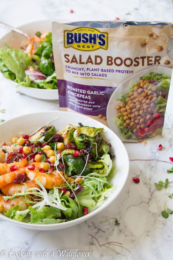 Garlic Shrimp and Crispy Brussels Sprouts Grain Bowl | Cooking with a Wallflower