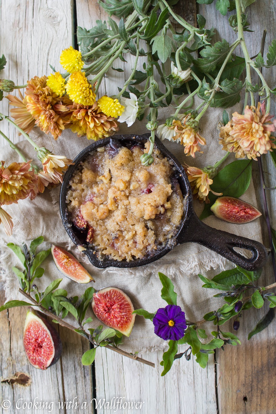 Maple Fig Streusel Crumble