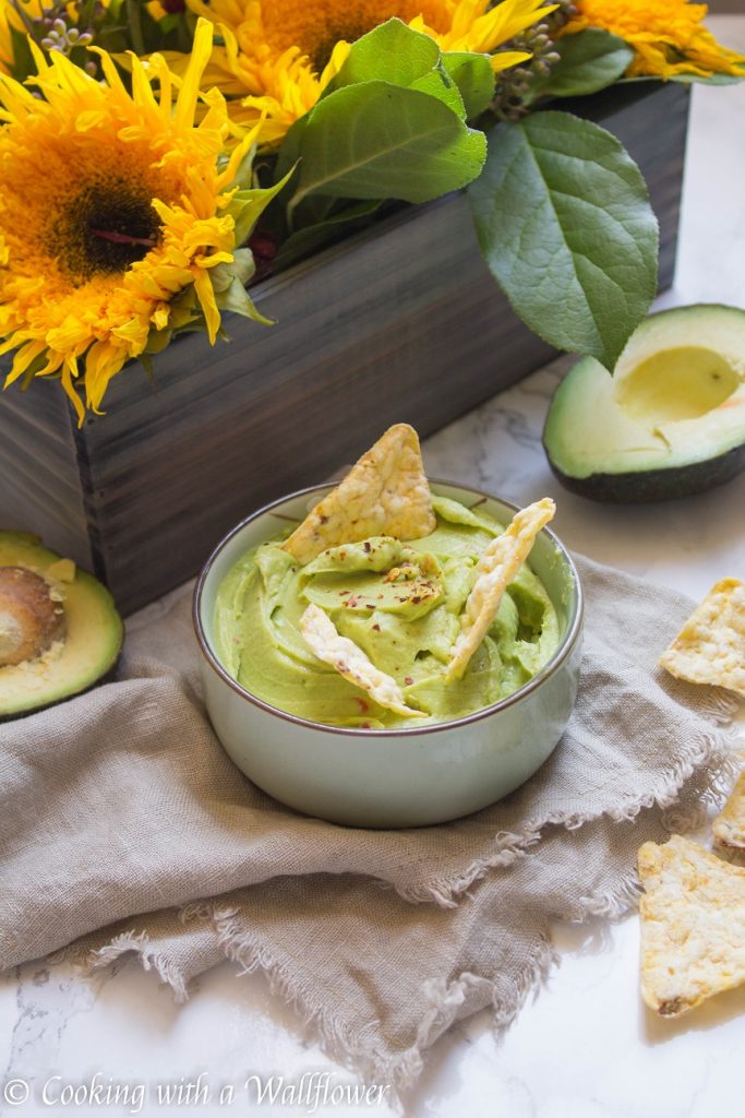 Garlic Lemon Guacamole | Cooking with a Wallflower