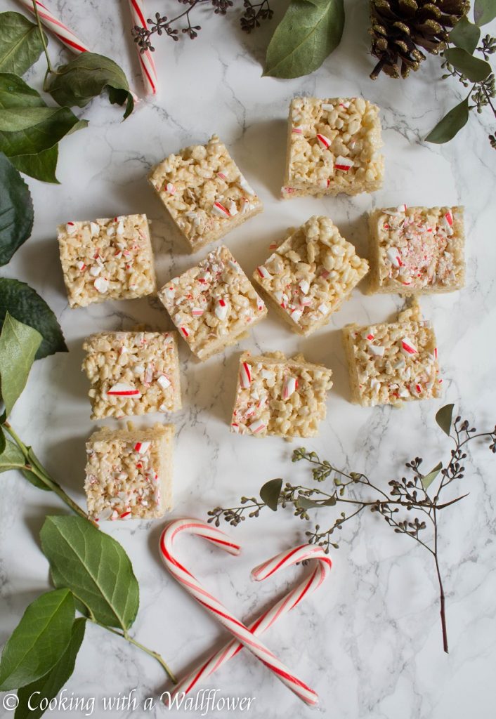 Peppermint Rice Crispy Treats | Cooking with a Wallflower