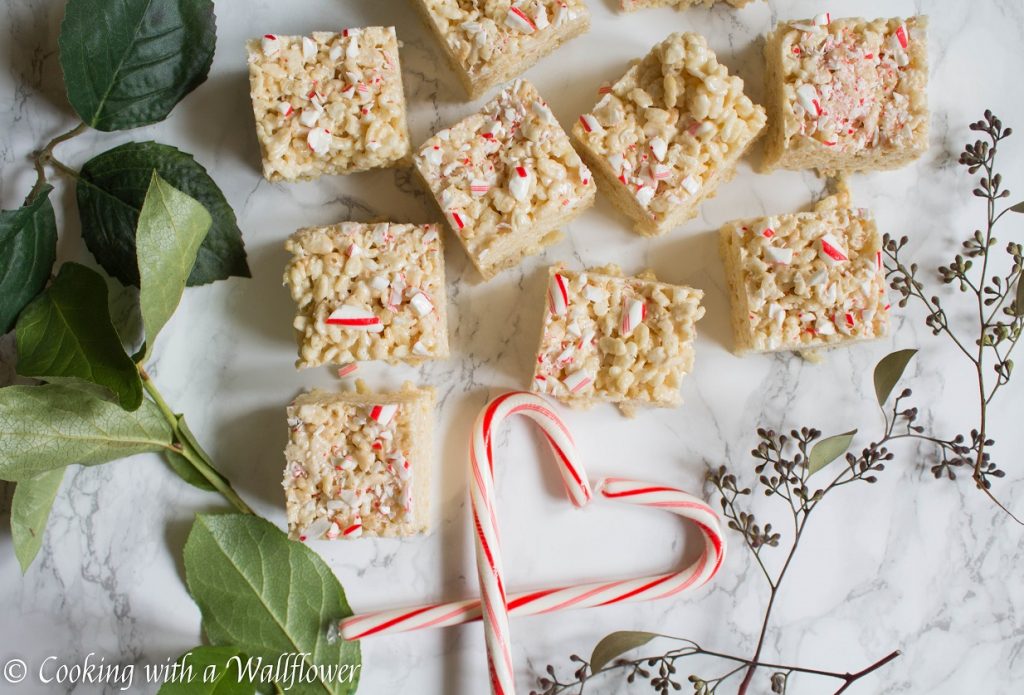 Peppermint Rice Crispy Treats | Cooking with a Wallflower