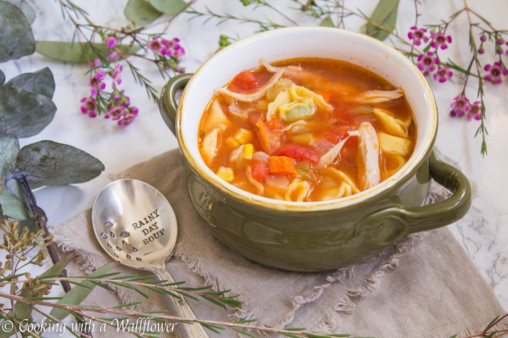 Chicken Tortellini Soup | Cooking with a Wallflower