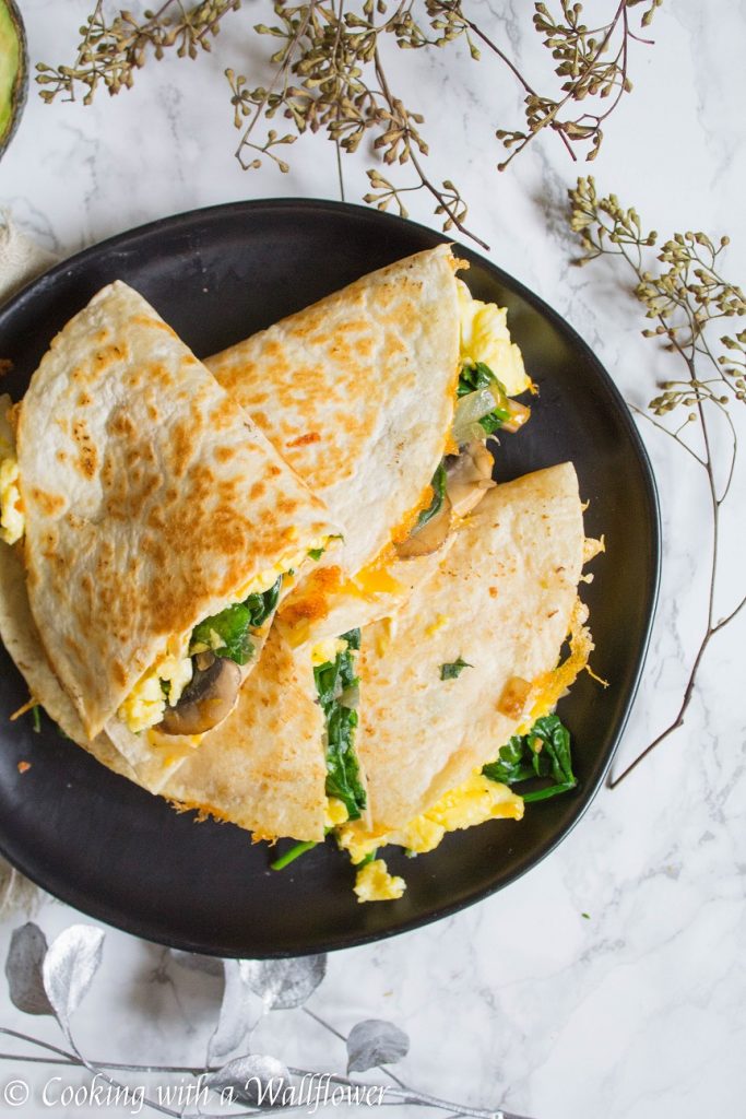 Soft Scrambled Eggs Breakfast Quesadilla | Cooking with a Wallflower
