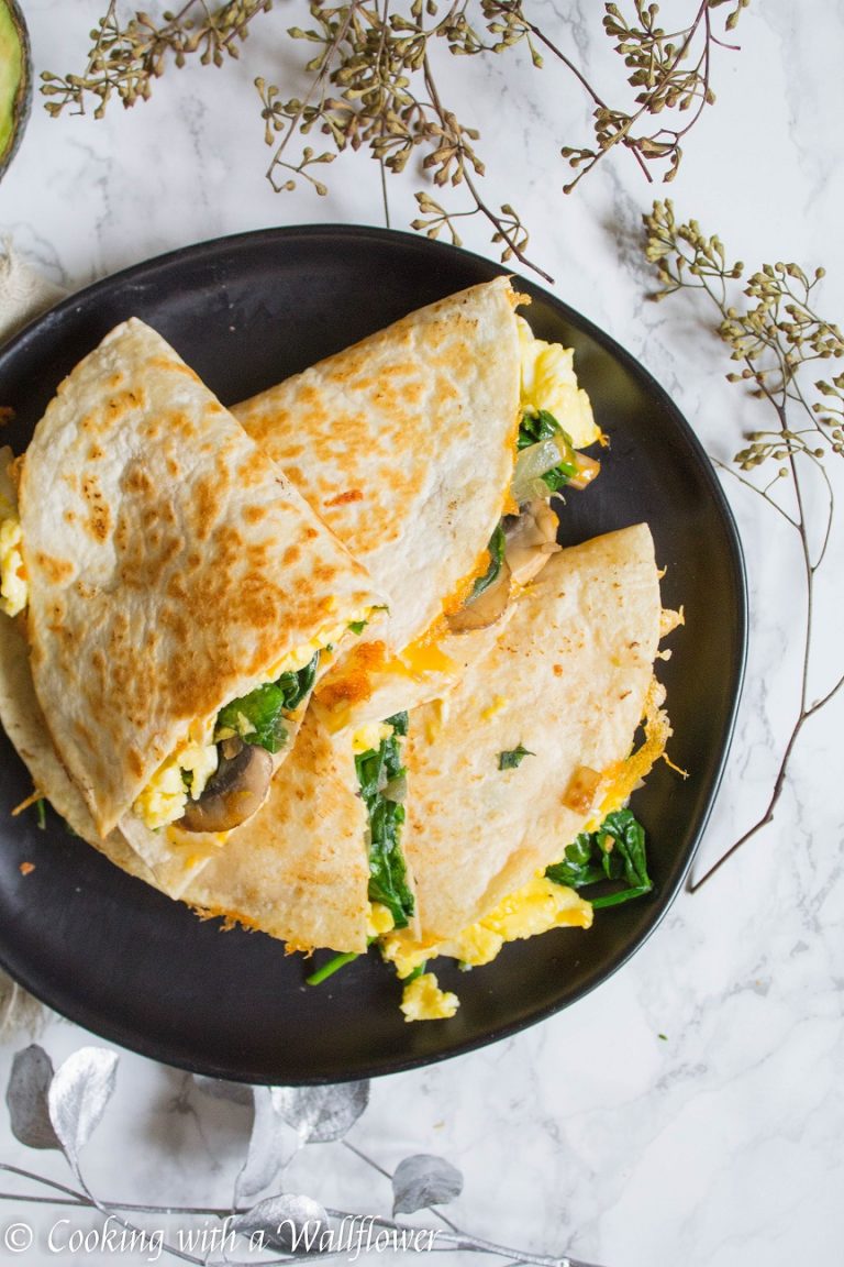 Soft Scrambled Eggs Breakfast Quesadilla Cooking with a Wallflower