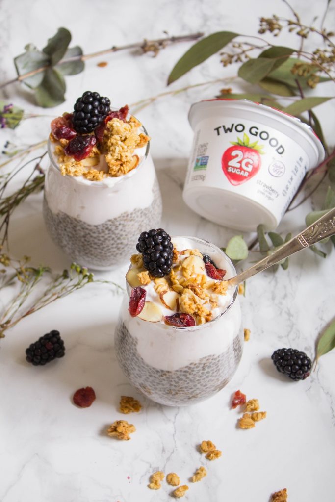 Overnight Chia Pudding Yogurt Parfait | Cooking with a Wallflower