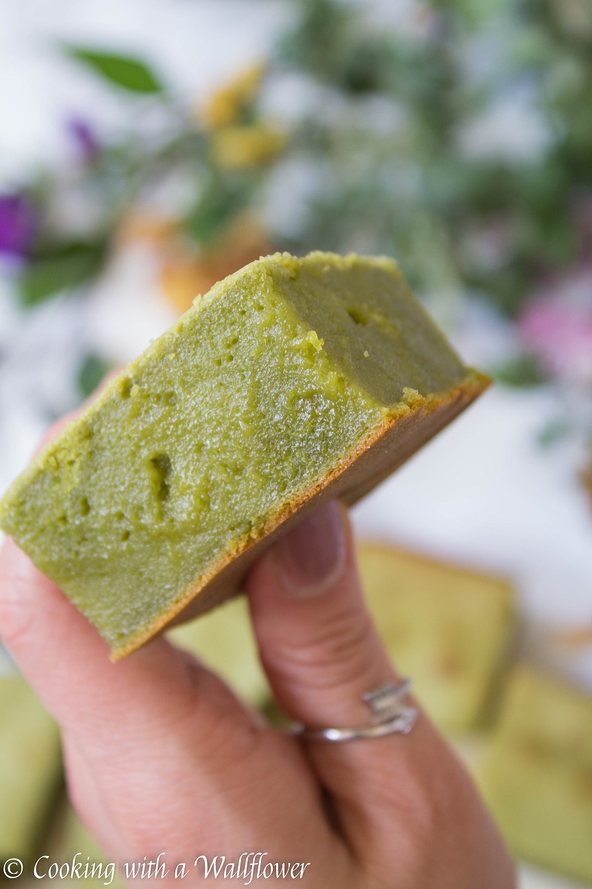 Matcha Butter Mochi Cake - Cooking with a Wallflower