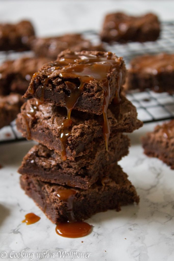 Salted Caramel Brownies | Cooking with a Wallflower