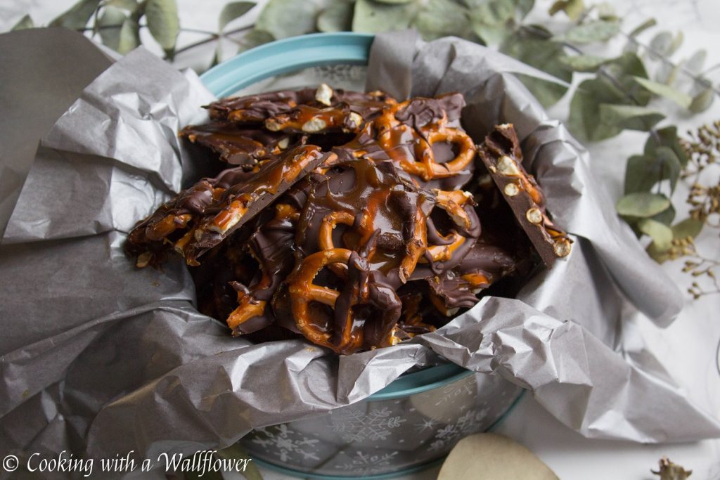Salted Caramel Pretzel Bark | Cooking with a Wallflower