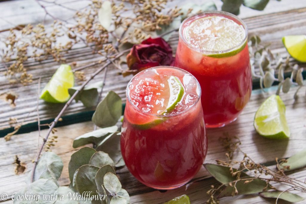 Sparkling Pomegranate Rosé Lemonade | Cooking with a Wallflower