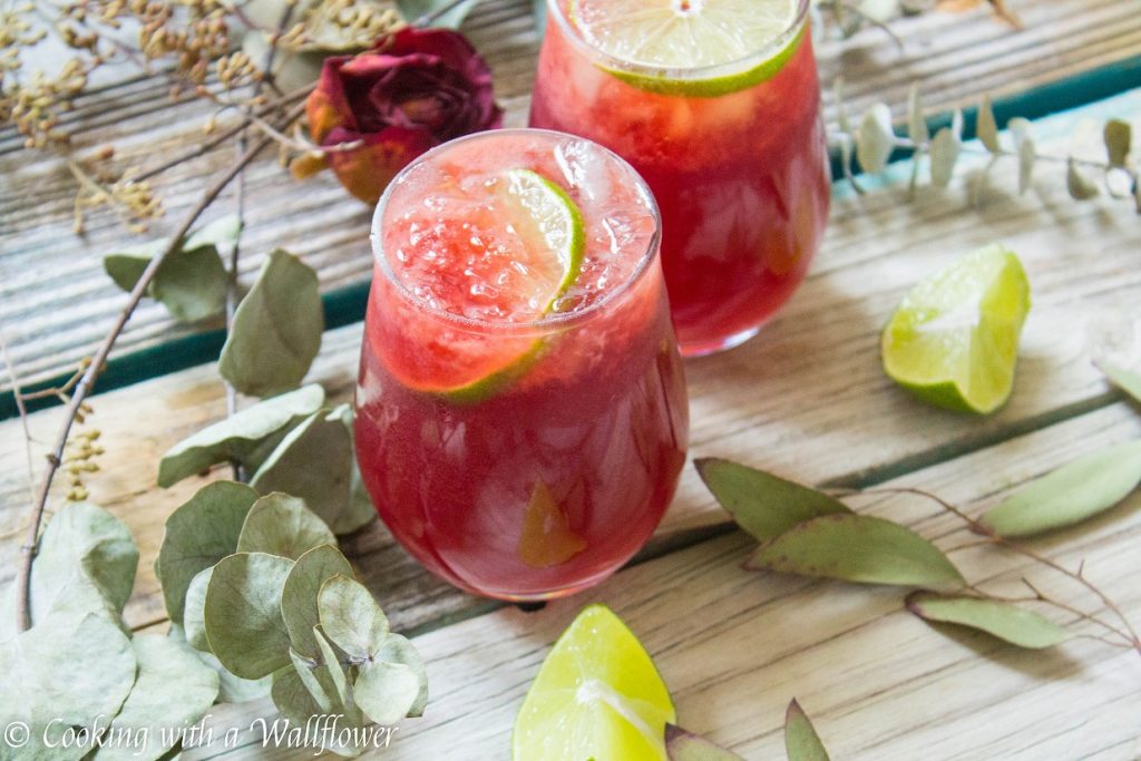 Sparkling Pomegranate Rosé Lemonade | Cooking with a Wallflower