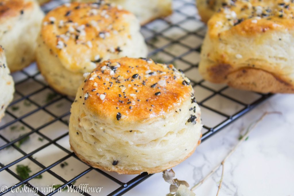 Everything Spice Buttermilk Biscuits  | Cooking with a Wallflower