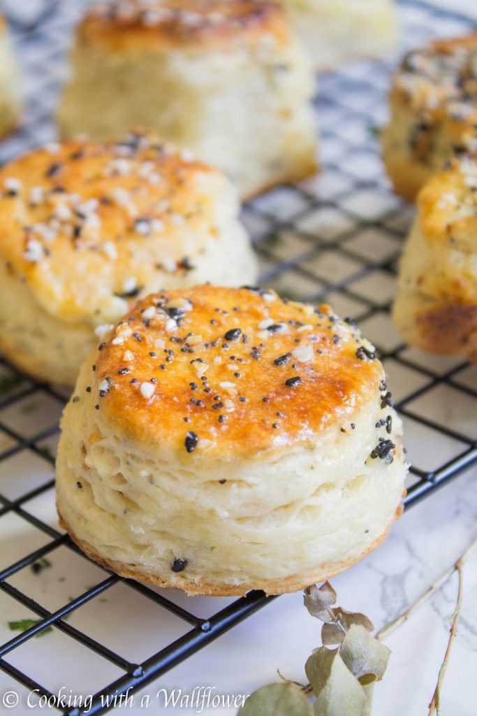 Everything Spice Buttermilk Biscuits  | Cooking with a Wallflower