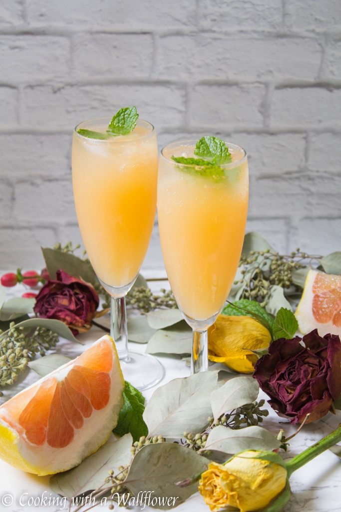 Grapefruit Mimosas | Cooking with a Wallflower