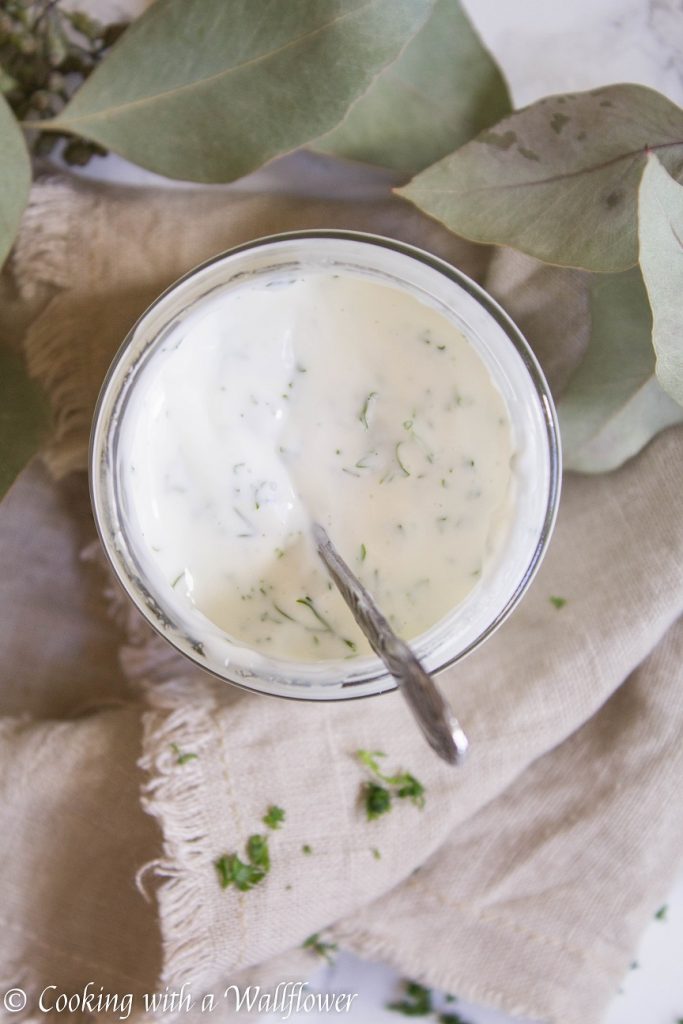 Herby Buttermilk Ranch Dressing | Cooking with a Wallflower