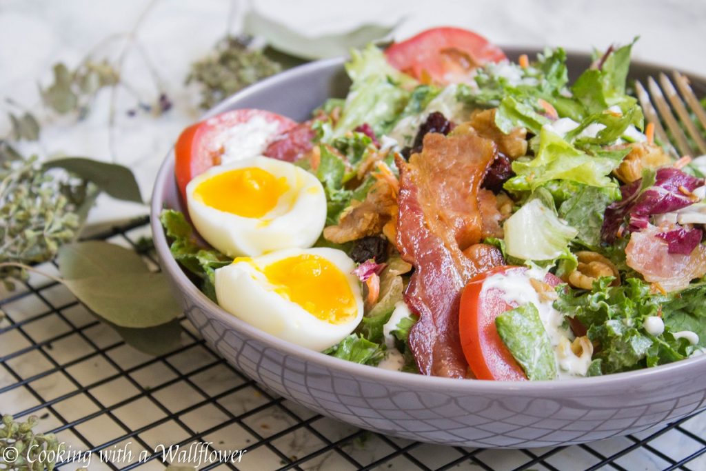 Jammy Egg Bacon Salad | Cooking with a Wallflower