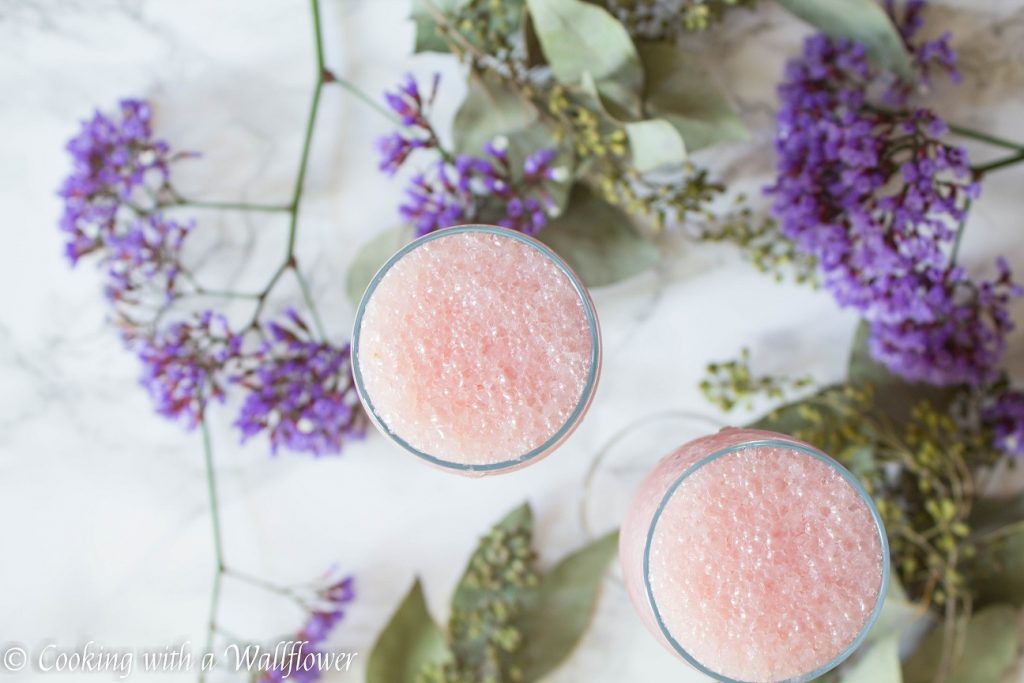Lychee Rosé Wine Slushie | Cooking with a Wallflower