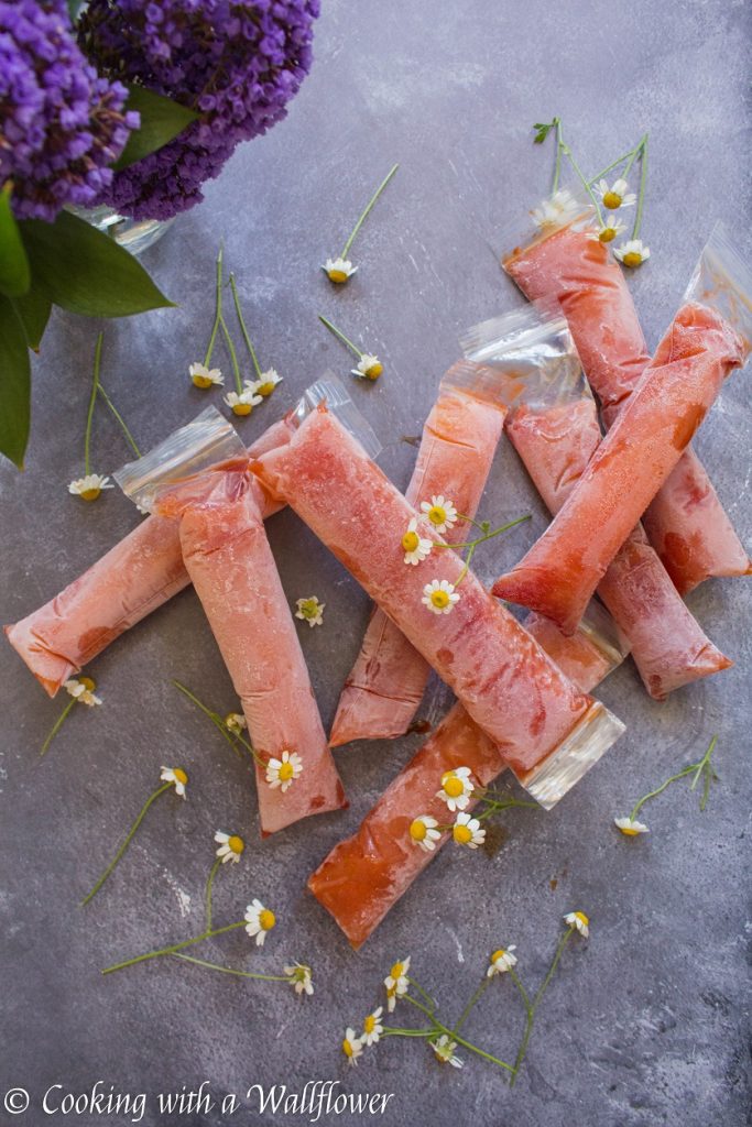 Tangerine Hibiscus Freezer Pops | Cooking with a Wallflower