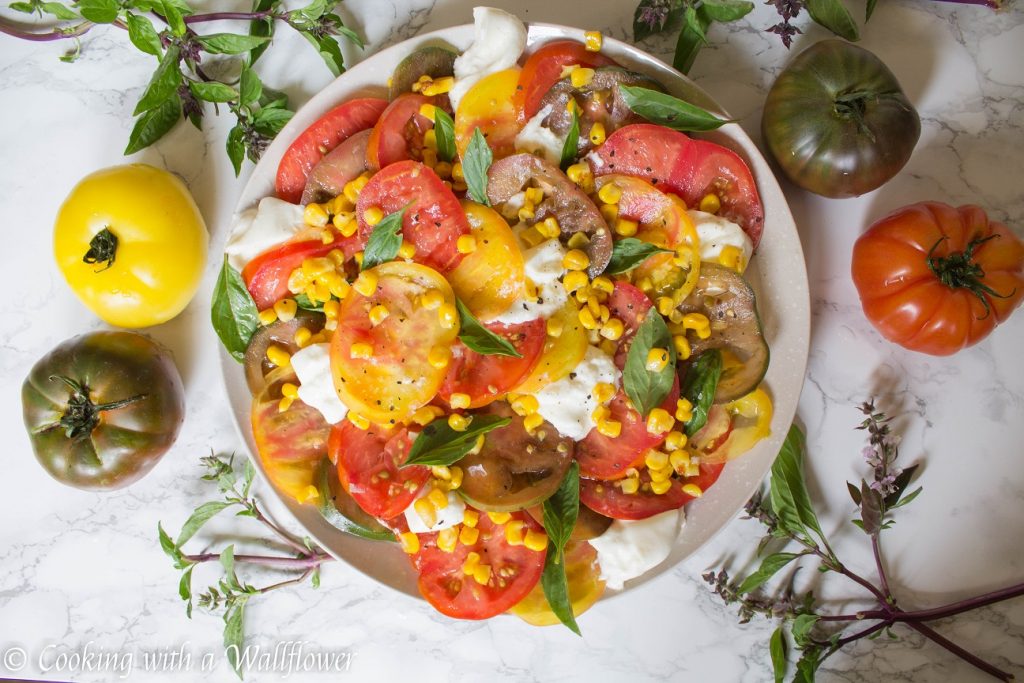 Heirloom Tomato Burrata Salad | Cooking with a Wallflower