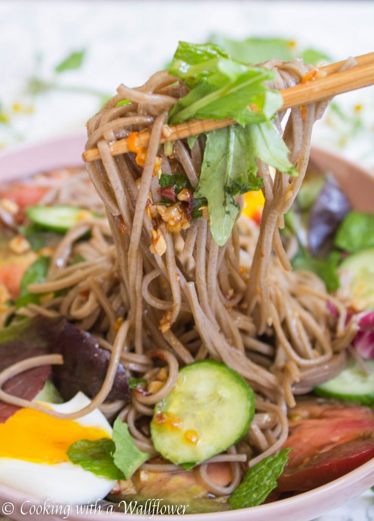 Heirloom Tomato Soba Noodle Salad | Cooking with a Wallflower