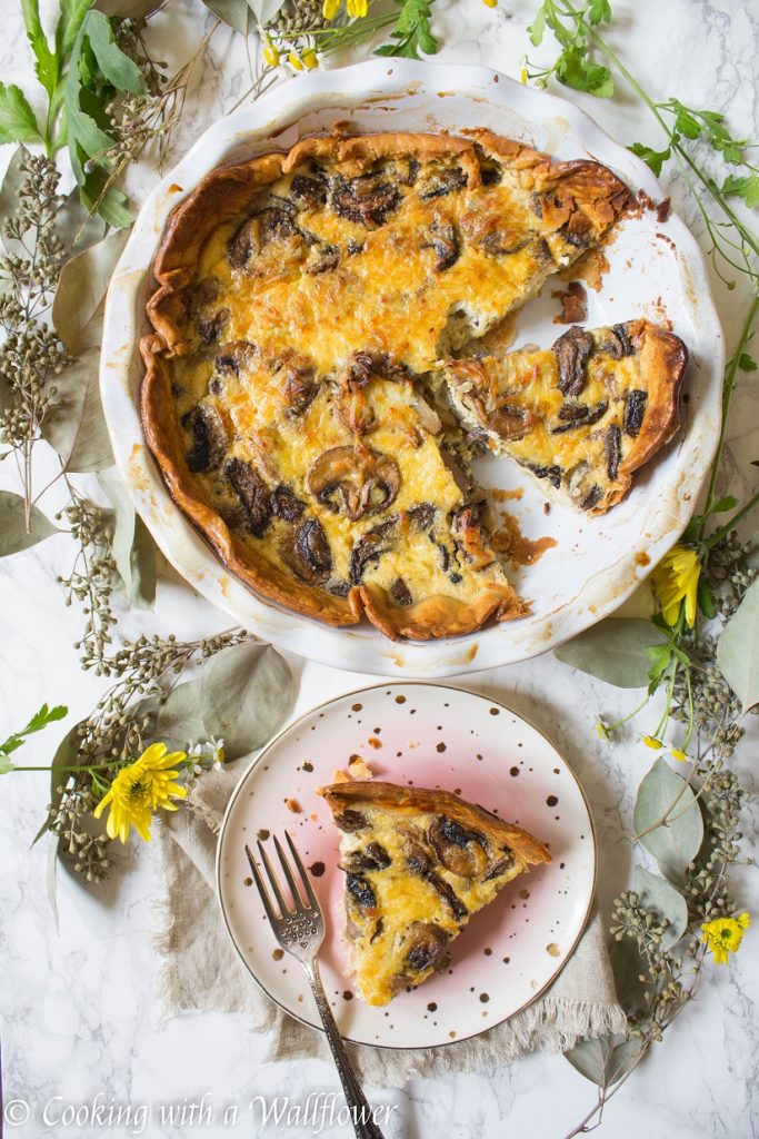 Roasted Mushroom Quiche | Cooking with a Wallflower